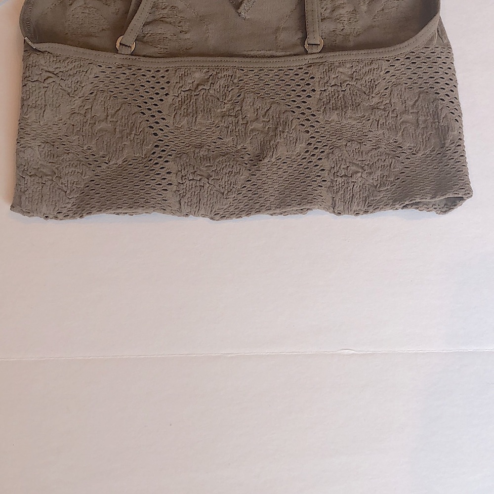 NWT Free People Seamless Bra With Embroidery In Sand Size XS/S - Picture 5 of 11